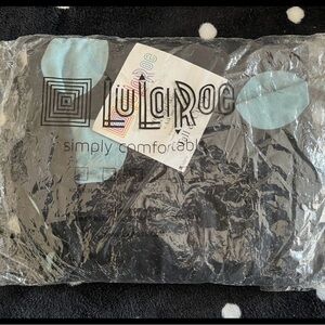 LuLaRoe Black and Light Blue TC Leggings